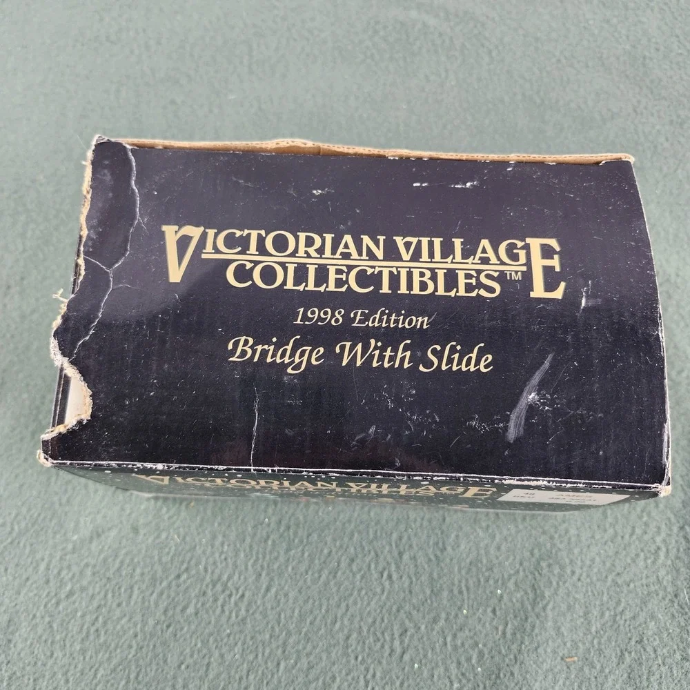 1998 Victorian Village Collectibles - Bridge With Slide - Vintage Retired